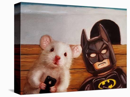 Selfie with Batman-Lucia Heffernan-Stretched Canvas