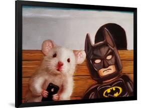 Selfie with Batman-Lucia Heffernan-Framed Art Print