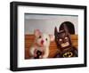 Selfie with Batman-Lucia Heffernan-Framed Art Print