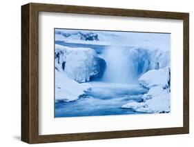 Selfoss in winter, Vatnajokull National Park, Iceland-David Noton-Framed Photographic Print