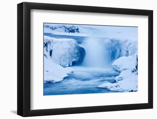 Selfoss in winter, Vatnajokull National Park, Iceland-David Noton-Framed Photographic Print