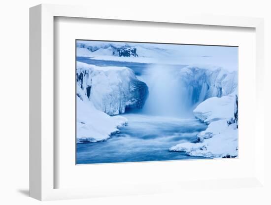 Selfoss in winter, Vatnajokull National Park, Iceland-David Noton-Framed Photographic Print