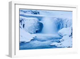 Selfoss in winter, Vatnajokull National Park, Iceland-David Noton-Framed Photographic Print