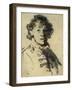 Selfportrait with Mouth Open-Rembrandt van Rijn-Framed Giclee Print