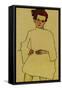 Selfportrait with Shirt, 1910-Egon Schiele-Framed Stretched Canvas