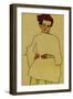 Selfportrait with Shirt, 1910-Egon Schiele-Framed Giclee Print