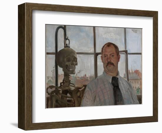 Selfportrait with Skeleton-Lovis Corinth-Framed Giclee Print