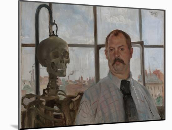 Selfportrait with Skeleton-Lovis Corinth-Mounted Giclee Print