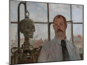 Selfportrait with Skeleton-Lovis Corinth-Mounted Giclee Print