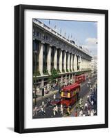 Selfridges and Old Routemaster Bus before They Were Withdrawn, Oxford Street, London, England-Rawlings Walter-Framed Photographic Print