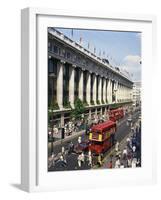 Selfridges and Old Routemaster Bus before They Were Withdrawn, Oxford Street, London, England-Rawlings Walter-Framed Photographic Print