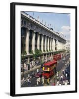 Selfridges and Old Routemaster Bus before They Were Withdrawn, Oxford Street, London, England-Rawlings Walter-Framed Photographic Print