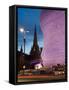 Selfridges and St. Martins Church at Dusk, Birmingham, England, United Kingdom, Europe-Charles Bowman-Framed Stretched Canvas