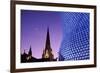 Selfridges building St Martins church Birmingham-Charles Bowman-Framed Photographic Print