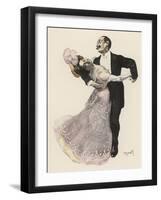 Seligkeit! (Bliss!) a Couple Lose Themselves in the Rapture of the Dance-Ferdinand Von Reznicek-Framed Art Print