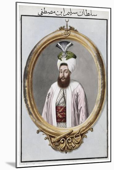 Selim III, Ottoman Emperor, (1808)-John Young-Mounted Giclee Print