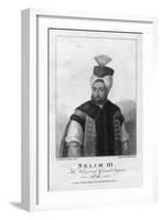 Selim Iii, the Reigning Grand Seignor Engraving-William Nutter-Framed Giclee Print