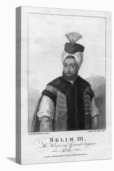 Selim Iii, the Reigning Grand Seignor Engraving-William Nutter-Stretched Canvas