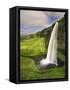 Seljalandfoss Waterfall, South Coast, Iceland-Michele Falzone-Framed Stretched Canvas