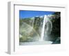 Seljalandsfoss Waterfall and Rainbow, Southern Area, Iceland, Polar Regions-Simon Harris-Framed Photographic Print