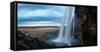 Seljalandsfoss waterfall, Iceland, Polar Regions-John Alexander-Framed Stretched Canvas