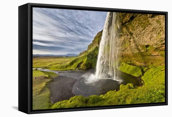 Seljalandsfoss Waterfall, Iceland-Arctic-Images-Framed Stretched Canvas