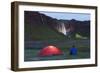 Seljalandsfoss Waterfall Lit Up at Night, Southern Region, Iceland, Polar Regions-Christian Kober-Framed Photographic Print