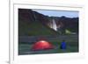 Seljalandsfoss Waterfall Lit Up at Night, Southern Region, Iceland, Polar Regions-Christian Kober-Framed Photographic Print