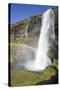 Seljalandsfoss Waterfall, South Iceland, Iceland, Polar Regions-Ethel Davies-Stretched Canvas