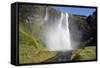 Seljalandsfoss Waterfall, South Iceland, Iceland, Polar Regions-Ethel Davies-Framed Stretched Canvas