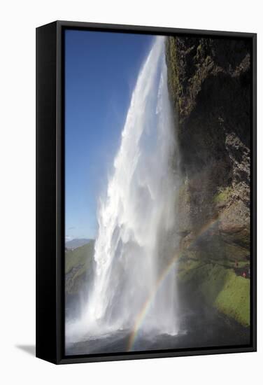 Seljalandsfoss Waterfall, South Iceland, Iceland, Polar Regions-Ethel Davies-Framed Stretched Canvas