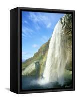 Seljalandsfoss Waterfall, Southern Area, Iceland, Polar Regions-Simon Harris-Framed Stretched Canvas