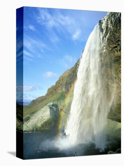 Seljalandsfoss Waterfall, Southern Area, Iceland, Polar Regions-Simon Harris-Stretched Canvas