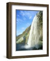 Seljalandsfoss Waterfall, Southern Area, Iceland, Polar Regions-Simon Harris-Framed Photographic Print