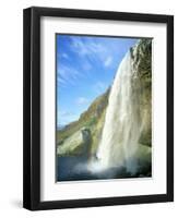 Seljalandsfoss Waterfall, Southern Area, Iceland, Polar Regions-Simon Harris-Framed Photographic Print