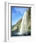 Seljalandsfoss Waterfall, Southern Area, Iceland, Polar Regions-Simon Harris-Framed Photographic Print