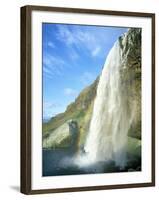 Seljalandsfoss Waterfall, Southern Area, Iceland, Polar Regions-Simon Harris-Framed Photographic Print