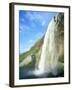 Seljalandsfoss Waterfall, Southern Area, Iceland, Polar Regions-Simon Harris-Framed Photographic Print