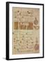 Seljuk Style Koran with Coloured Inscriptions and Decorative Counting Medallions in the Margins-null-Framed Giclee Print