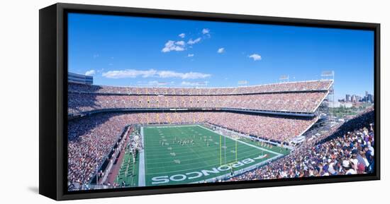 Sell-Out Crowd at Mile High Stadium, Broncos V. Rams, Denver, Colorado-null-Framed Stretched Canvas
