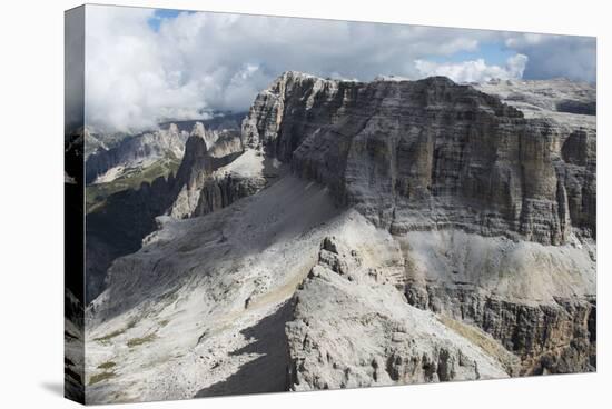 Sella Group, Sellapass, Val Di Fassa, the Dolomites, Sella-Frank Fleischmann-Stretched Canvas