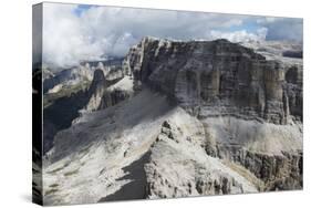 Sella Group, Sellapass, Val Di Fassa, the Dolomites, Sella-Frank Fleischmann-Stretched Canvas