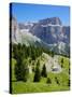 Sella Pass, Trento and Bolzano Provinces, Italian Dolomites, Italy, Europe-Frank Fell-Stretched Canvas