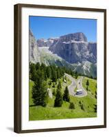 Sella Pass, Trento and Bolzano Provinces, Italian Dolomites, Italy, Europe-Frank Fell-Framed Photographic Print