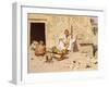 Seller of Artefacts, Dated 1885-Raphael Von Ambros-Framed Giclee Print