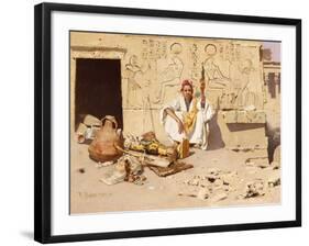 Seller of Artefacts, Dated 1885-Raphael Von Ambros-Framed Giclee Print
