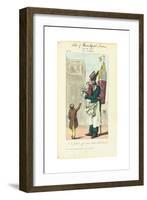 Seller of Breakfast Cocoa, C. 1813-Adrien Joly-Framed Giclee Print