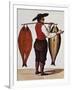 Seller of Smoked Salmon, Print, France, 19th Century-null-Framed Giclee Print