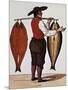 Seller of Smoked Salmon, Print, France, 19th Century-null-Mounted Giclee Print