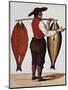 Seller of Smoked Salmon, Print, France, 19th Century-null-Mounted Giclee Print